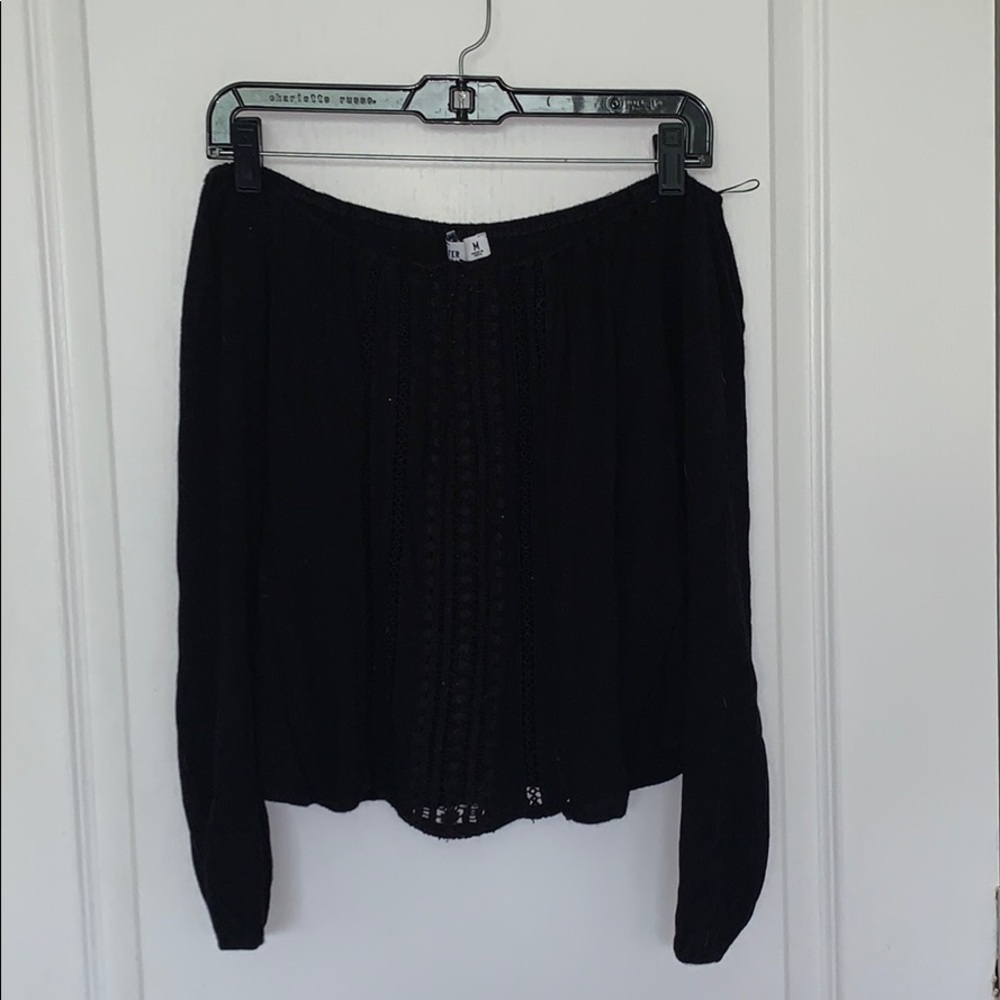 off the shoulder Hollister longsleeve top